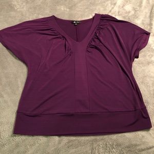 Beautiful dark purple fitted blouse